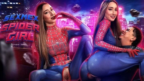 Spidergirl fun: Web-themed teasing & play