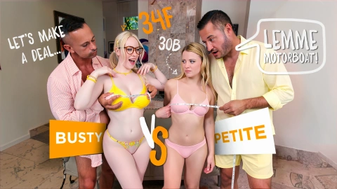Petite & Busty Body Swap Fun