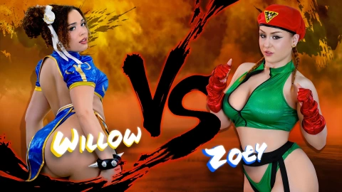 Willow Ryder vs Zoey Uso Street Fighter Fight