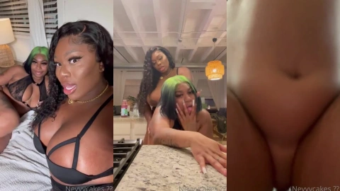 Lesbian Strapon Action - Nevvycakes Playtime
